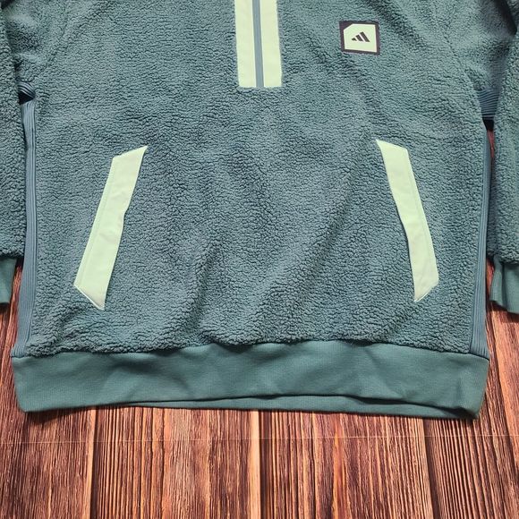 Adidas Jacket Mens XL AdiCross Padded Fleece Artic Fusion Blue IB1972 Golf ADX - Picture 6 of 16